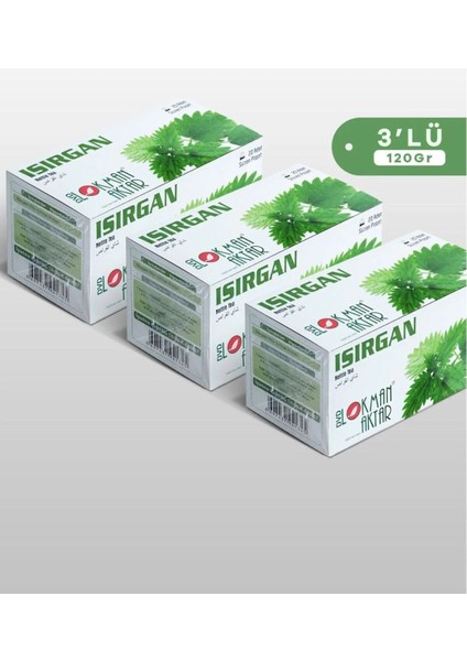 Isırgan Çay 20 Adet Poşet Çay 40 gr x 3 Adet