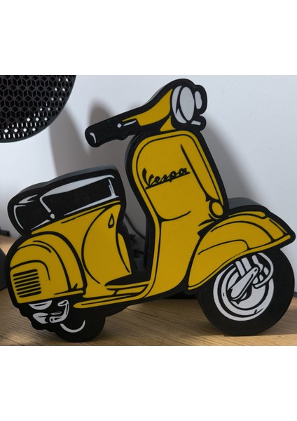 Vespa Light Box - Masaüstü Lamba - Dekoratif - Modern