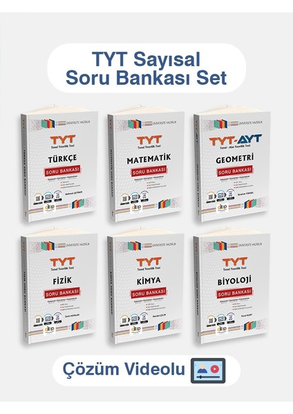 Tyt Sayısal Soru Bankası Set (Video Çözümlü)