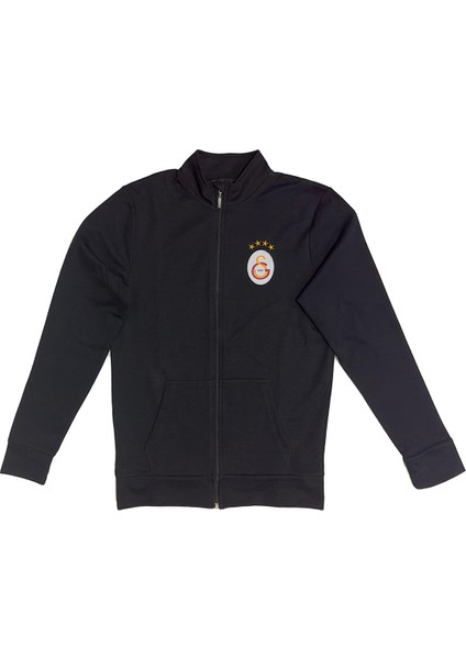Orijinal Lisanslı Siyah Balıkçı Yaka Sweat