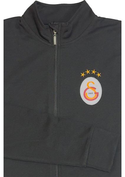 Orijinal Lisanslı Siyah Balıkçı Yaka Sweat