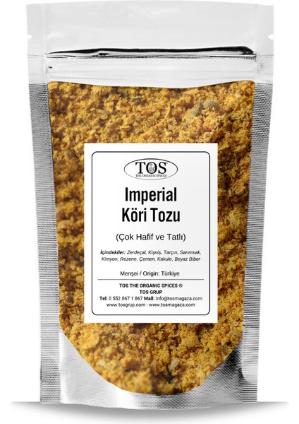 Imperial Köri Tozu 500 gr Çok Hafif ve Tatlı - Imperial Curry Powder - Premium Quality