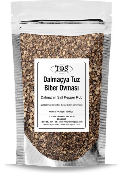 Dalmaçya Tuz ve Biber Kaburga Ovması 250 gr Dalmatian Salt And Pepper Rib Rub - Premium Quality