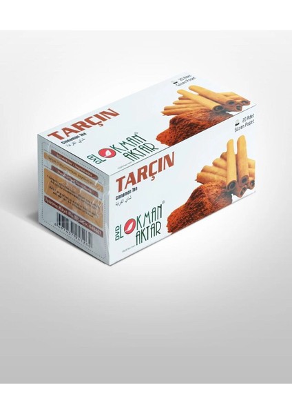 Tarçın Çay 20 Adet Bardak Poşet Çay 40 gr x 3 Adet