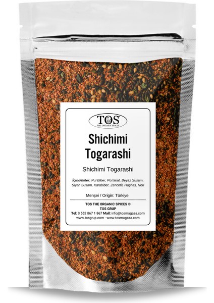 TOS The Organic Spices Shichimi Togarashi 250 gr Shichimi Togarashi - Premium Quality | Baharat Karışımı