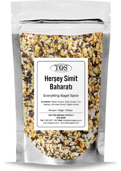 Herşey Simit Baharatı 100 gr Everything Bagel Spice Blend - Premium Quality | Baharat Karışımı