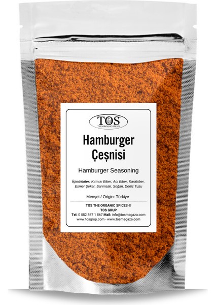 Hamburger Çeşnisi 100 gr Hamburger Seasoning - Premium Quality | Baharat Karışımı