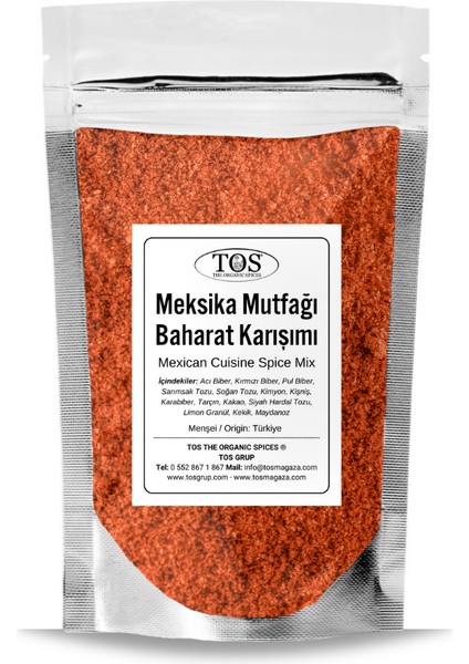 Meksika Mutfağı Baharat Karışımı 100 gr Mexican Cuisine Spice Blend - Premium Quality