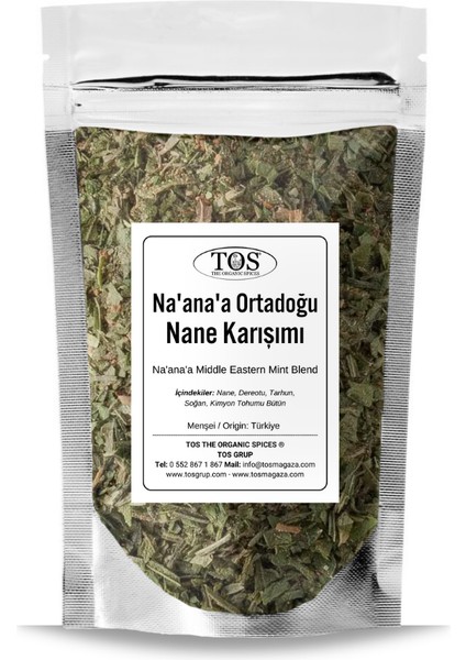 Na'ana'a Ortadoğu Nane Karışımı 250 gr Na'ana'a Middle Eastern Mint Blend - Premium Quality