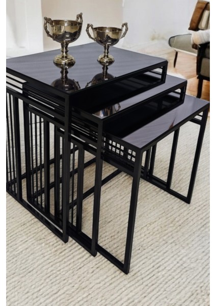 Milano Metal Ayaklı Aynalı Zigon Sehpa fiyatları