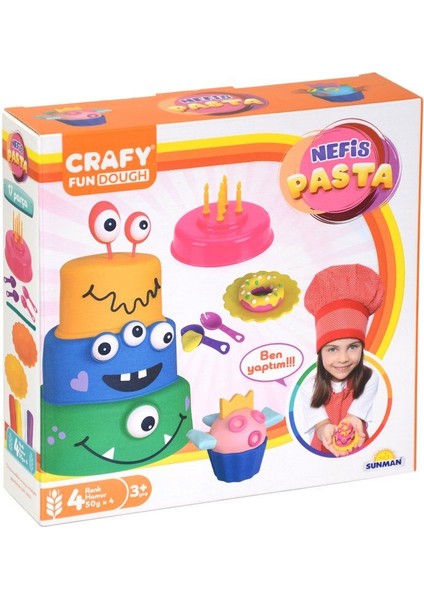 02013 Crafy Nefis Pasta Oyun Hamur Seti 17 Parça 200 Gr.