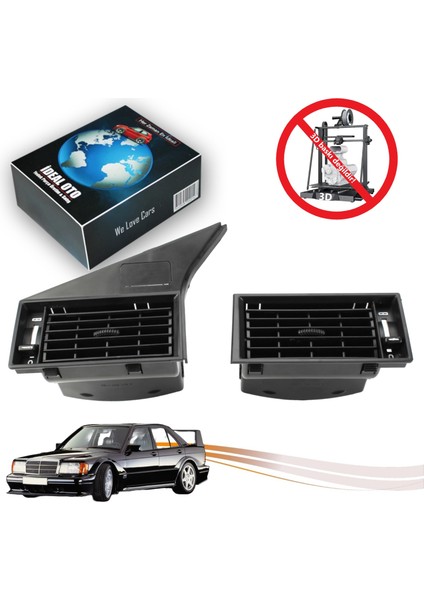 Mercedes 190 W201 1982-1993 Için Sol & Sağ Havalandırma Klima Izgarası (3d Baskı Değildir)