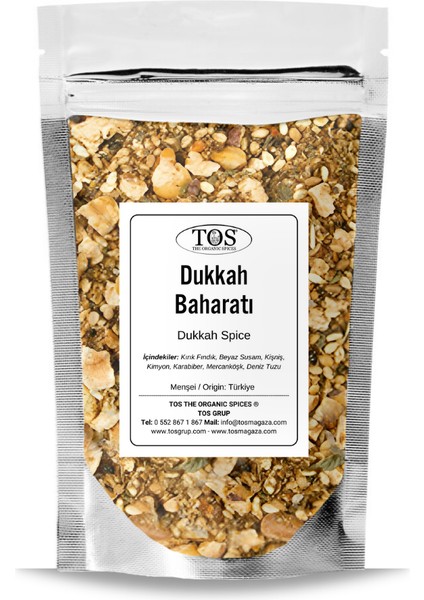 TOS The Organic Spices Dukkah Baharatı 100 gr Dukkah Spice Blend - Premium Quality | Baharat Karışımı