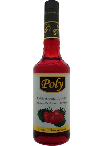 Çilek Aromalı Kokteyl Şurubu 750 ml