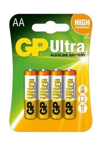 Alkaline Aa Kalem Pil Askılı 4'lü Kart