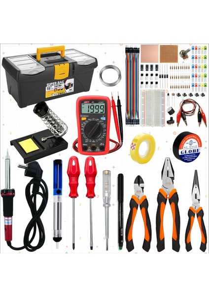 16 Inc Elektrik Elektronik Bölümü Profesyonel Takım Çantası