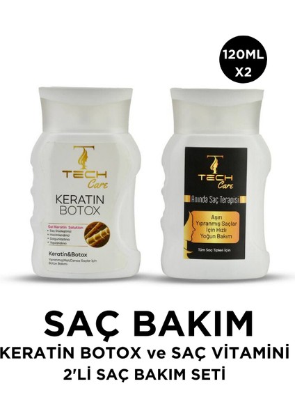 Saç Keratin Botox - Saç Vitamin 2'li Saç Bakım Seti