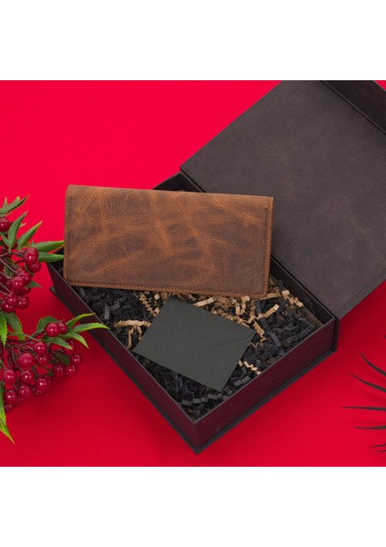 West Polo Kişiye Özel İsimli Telefon Bölmeli Hakiki Deri Cüzdan Paraportföy