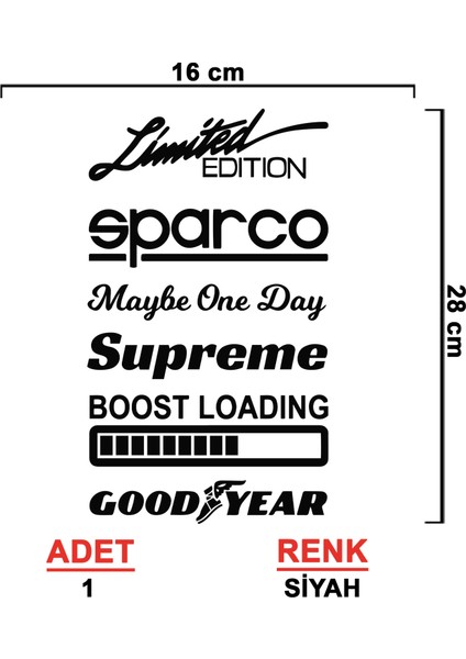 Arka Cam Sticker Seti Model 11 - Oto Sticker - Araç Sticker - Araba Sticker