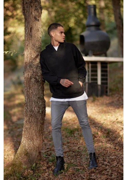 3 Iplik Şardonlu Oversize Sweatshirt fırsatları