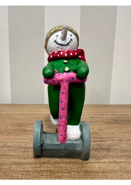 Scooter Detaylı Kardan Adam Polyester Obje fiyatları