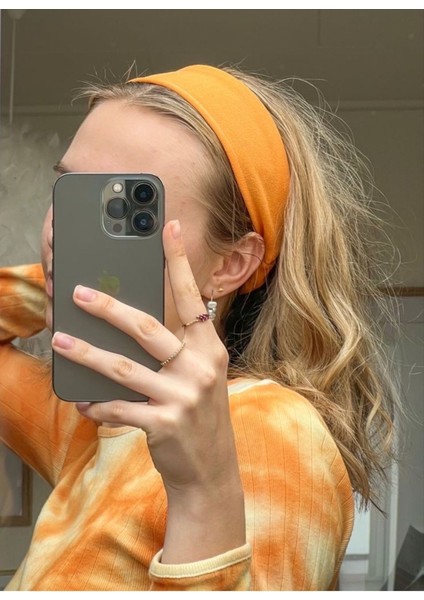Trend Bandana Pamuklu Saç Bandı - Kırmızı