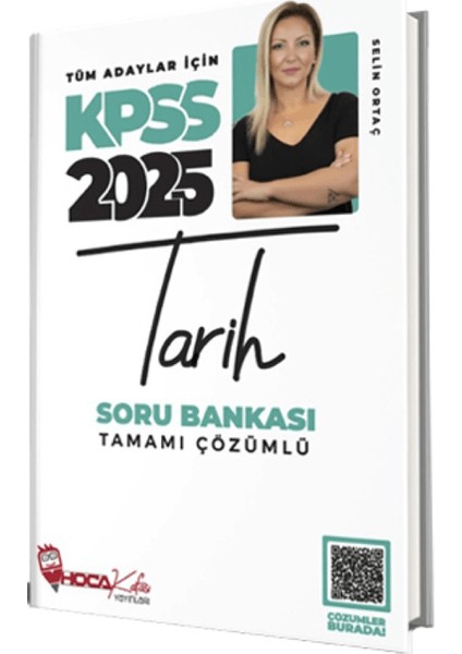 2025 KPSS Tarih Soru Bankası Çözümlü