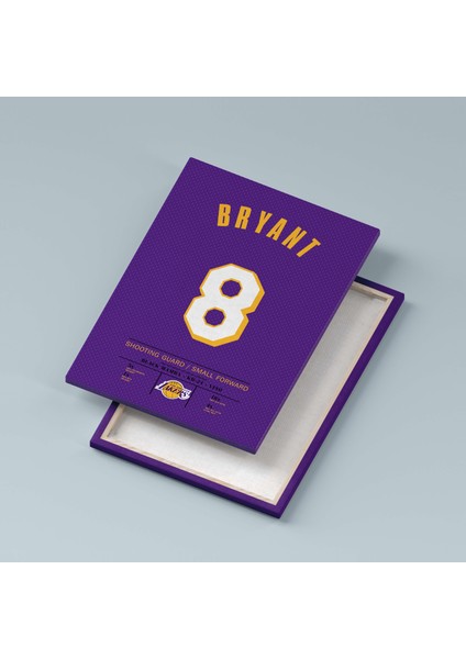 Kobe Bryant 8 Forma 40 x 55 cm Nba Lakers Jersey Kanvas Tablo indirimleri