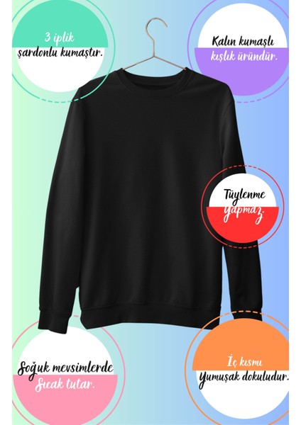 Taylor Swift Eras Tour Sırt Baskılı Kapüşonsuz Sweatshirt, Unisex Oversize Taylor Swift Sweatshirt