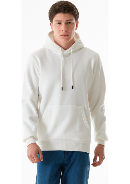 3 Iplik Basic Kanguru Cepli Kapüşonlu Sweatshirt