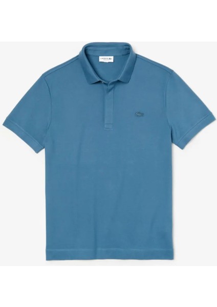 Erkek Regular Fit Mavi Paris Polo Yaka T-Shirt