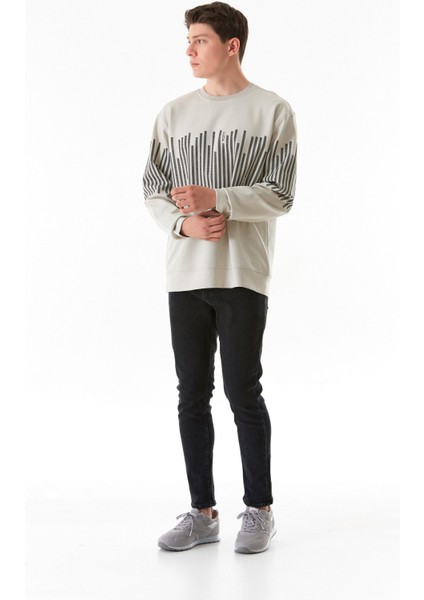 Baskılı Bisiklet Yaka Sweatshirt fırsatları