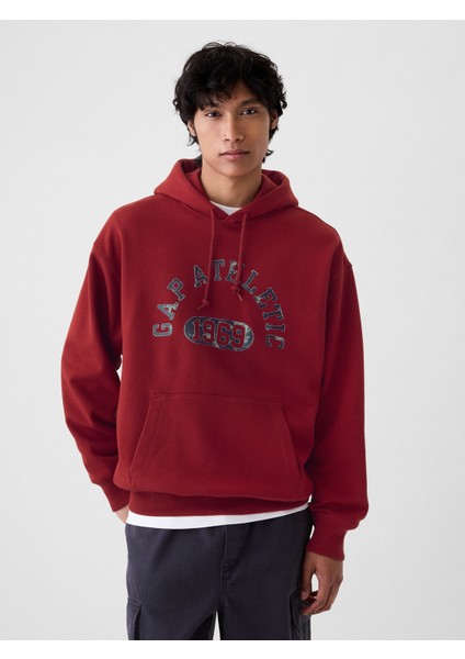 Erkek Bordo Gap 1969 Logo Sweatshirt