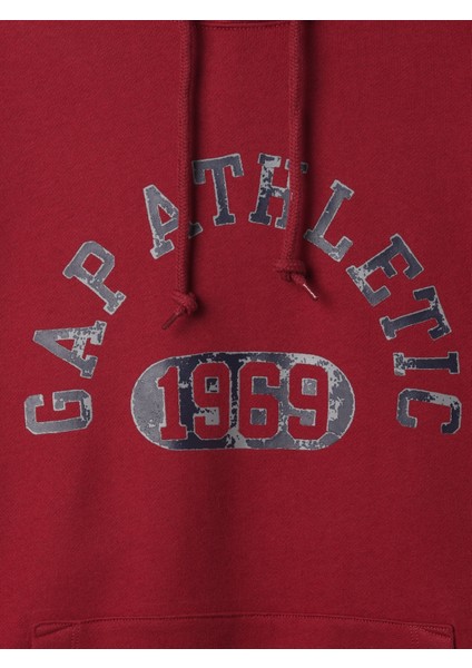 Erkek Bordo Gap 1969 Logo Sweatshirt