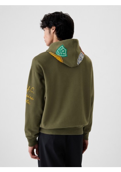 Erkek Haki Gap Logo Heavyweight Sweatshirt