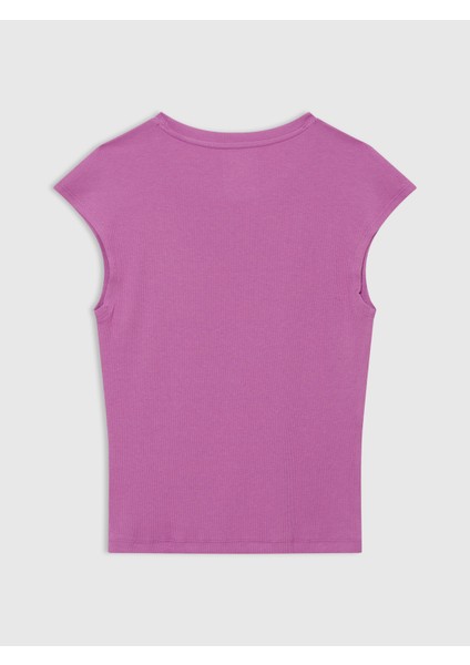 Kadın Pembe Modern T-Shirt