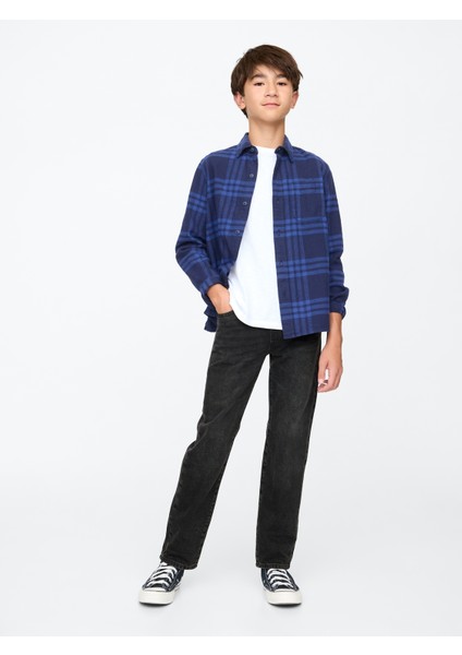 Erkek Çocuk Siyah Original Straight Pull-On Jean Pantolon