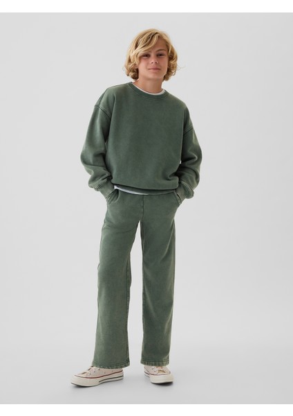 Erkek Çocuk Yeşil Vintage Soft Relaxed Eşofman Altı fiyatları