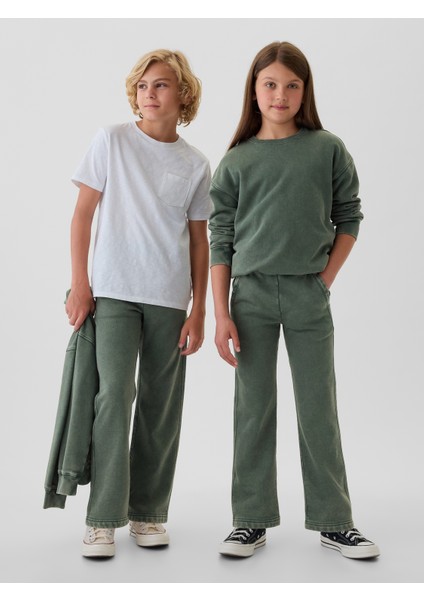 Erkek Çocuk Yeşil Vintage Soft Relaxed Eşofman Altı indirimleri