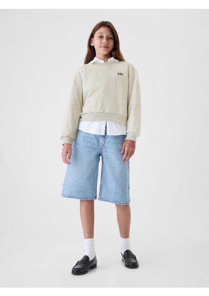 Kız Çocuk Gri Gap Logo Sweatshirt fırsatları