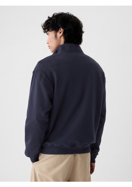 Erkek Lacivert Gap Logo Heavyweight Pullover Sweatshirt indirimleri