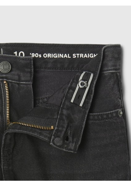 Erkek Çocuk Siyah Original Straight Pull-On Jean Pantolon