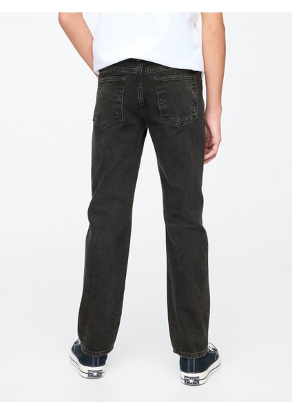Erkek Çocuk Siyah Original Straight Pull-On Jean Pantolon
