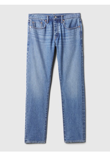 Erkek Koyu Mavi Slim Jean Pantolon