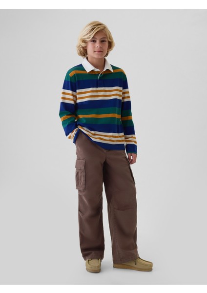 Erkek Çocuk Kahverengi Baggy Kargo Pantolon