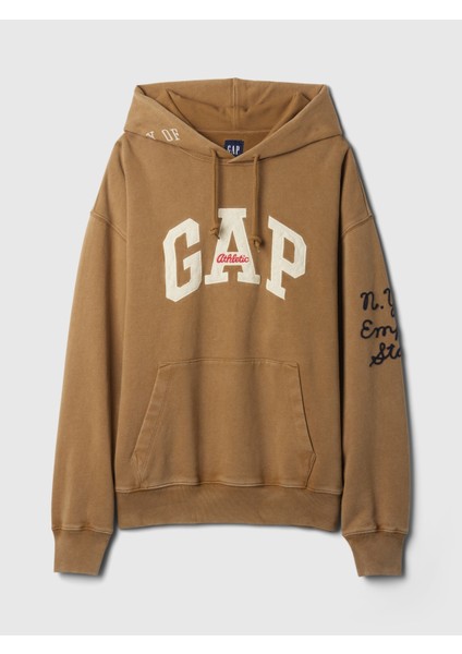 Erkek Kahverengi Gap Logo Heavyweight Sweatshirt