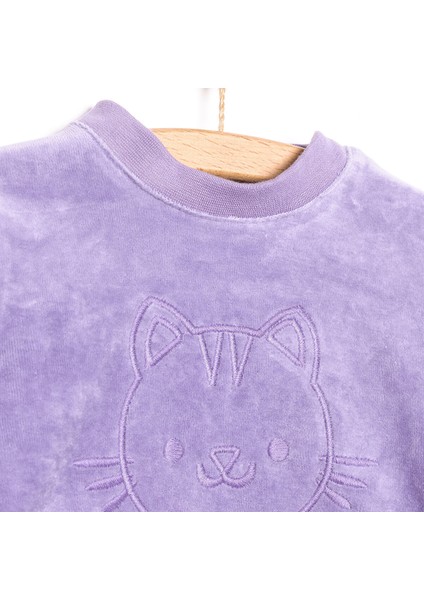 Yenidoğan Kadife Tshirt-Patikli Alt Kız Bebek modelleri