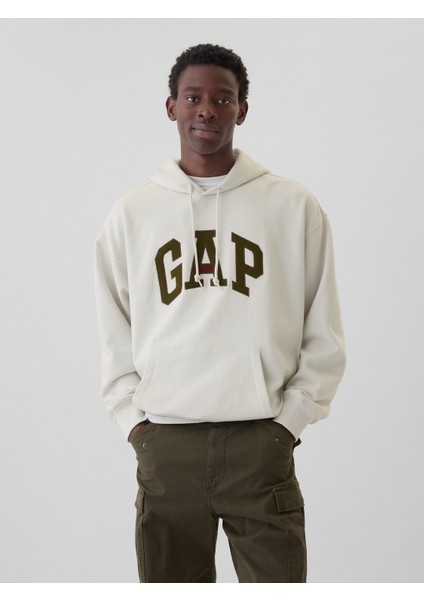 Erkek Kırık Beyaz Gap Logo Sweatshirt