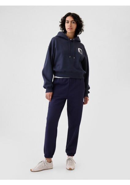 Kadın Lacivert Gap Logo Vintage Soft Crop Sweatshirt modelleri