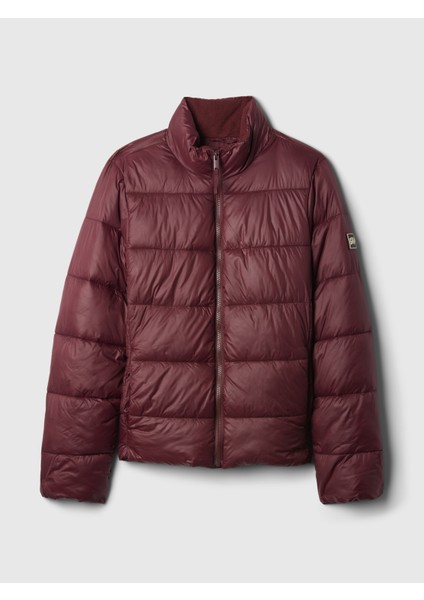 Kadın Bordo Gap Logo Coldcontrol Puffer Şişme Mont